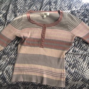 Pretty pink knit long sleeve